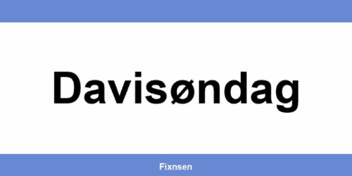 Davidsen i Davisøndag: åbningstider og info